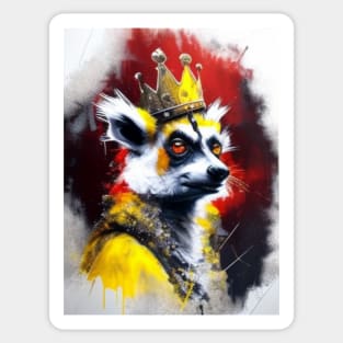 The Lemur King Sticker